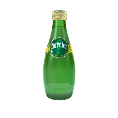 Вода мінеральна Perrier газована, скляна пляшка, 0,33 л