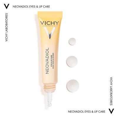 Крем Vichy Neovadiol мультикоректуючий для розгладження зморшок та інтенсивного живлення шкіри навколо очей та губ, 15 мл