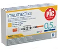 Шприц інсуліновий 0,5 мл Insumed 30G (0,30 х 8 мм), 30 штук