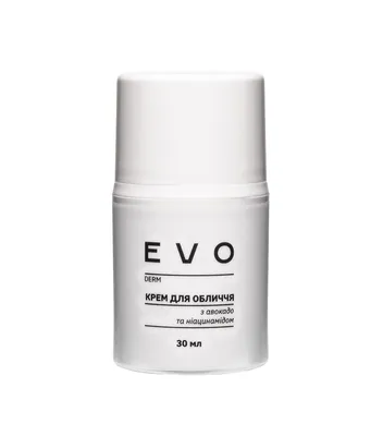 Крем для обличчя EVO derm з авокадо та ніацинамідом, 30 мл
