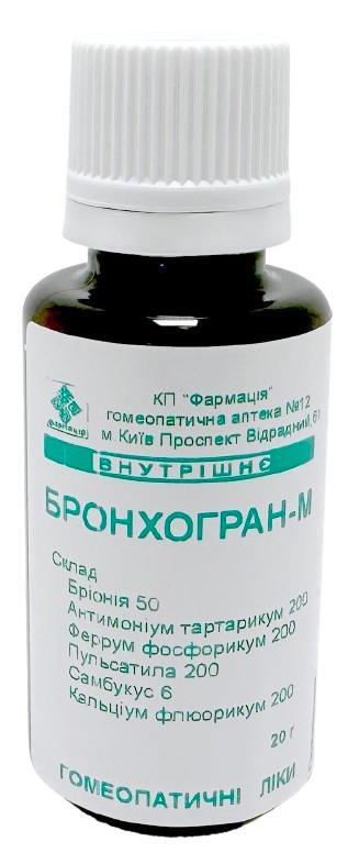Комплекс Бронхогран-М КП Фармация гранулы по 20 г во флак.