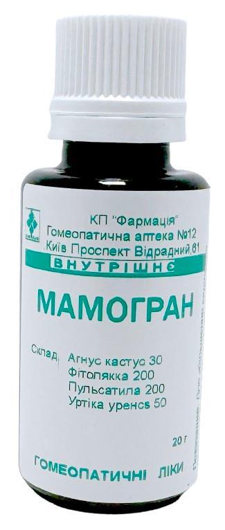 Комплекс Мамогран КП Фармация гранулы по 20 г во флак.