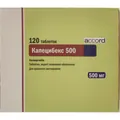 Капецибекс 500 таблетки, в/плів. обол. по 500 мг №120 (10х12)