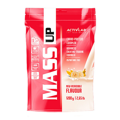 Гейнер Activlab Mass Up banana, 1,2 кг