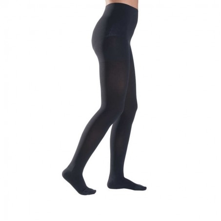 Колготи компресійні Sigvaris Cotton 50642 клас компресії 2, закритий мисок, висота normal, чорний, розмір M