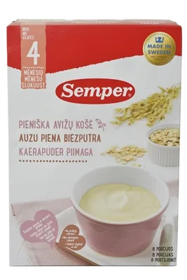 Каша молочна Semper Вівсяна, з 4 місяців, 250 г