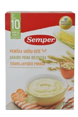 Каша молочна Semper Мультизлакова, з 10 місяців, 250 г