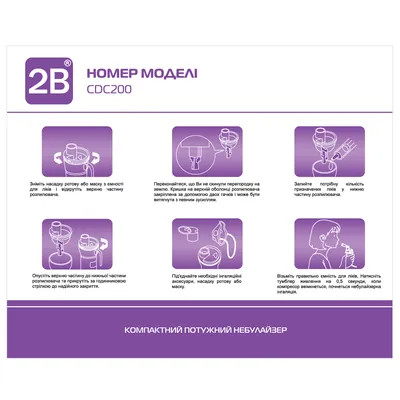 Інгалятор (небулайзер) 2B CDC 200 компресорний