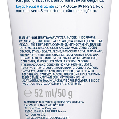Крем для лица CeraVe SPF30 дневной для нормальной и сухой кожи, 52 мл