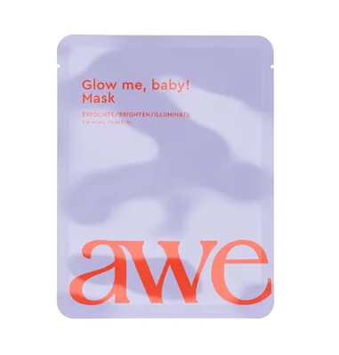 Маска для обличчя Aweskin Glow me, baby для сяяння шкіри, 25 мл