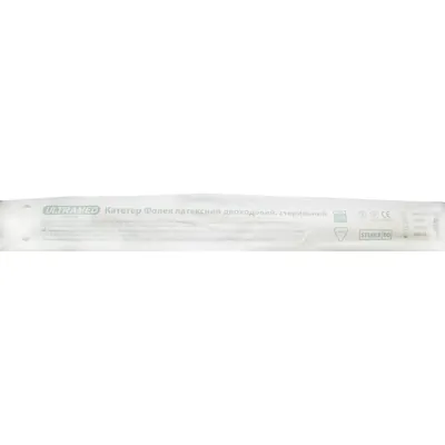 Катетер урологічний Ultramed тип Фолея 20 Fr, 2-ходовий, 1 штука