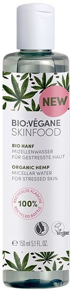 Вода мицеллярная Bio:Vegane Органический Каннабис для усталой кожи лица, 150 мл