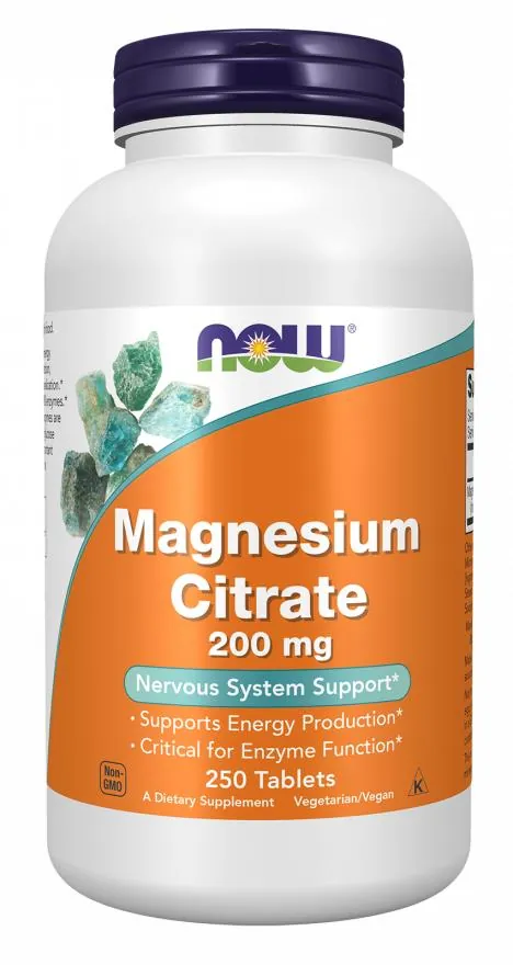 Магній цитрат NOW Magnesium Citrate 200 мг таблетки №250