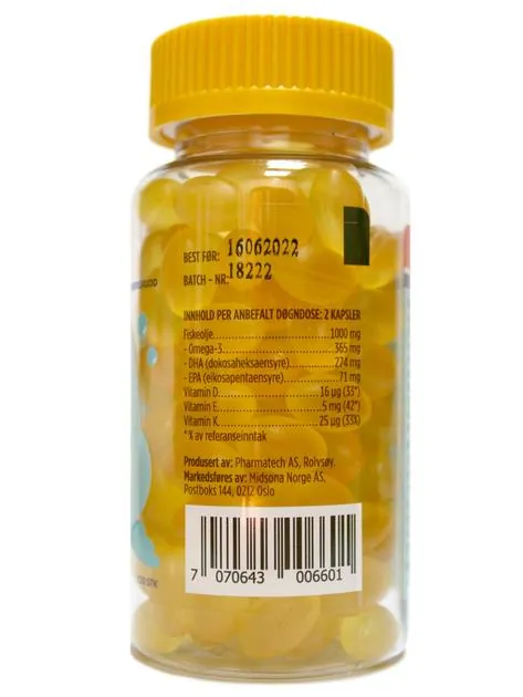 Омега-3 Biopharma Trippel Omega-3 Barn Потрійна для дітей з фруктовим смаком капсули №120