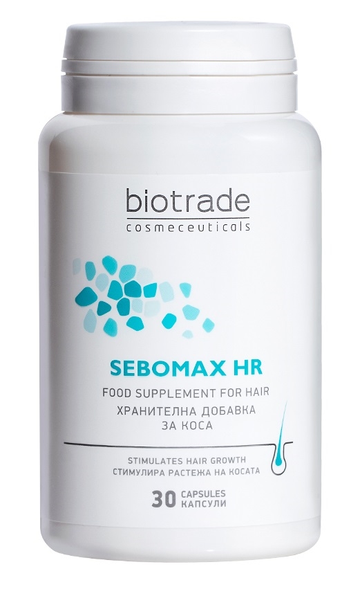 Витаминно-минеральный комплекс Biotrade Sebomax HR против выпадения волос капсулы №30