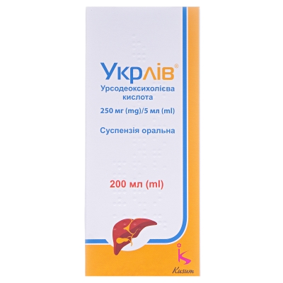 Укрлив суспензия ор. 250 мг/5 мл по 200 мл во флак.
