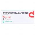 Фуросемід-Дарниця таблетки по 40 мг №50 (10х5)