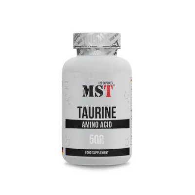 Таурин MST Nutrition Taurine 500 мг, 120 капсул