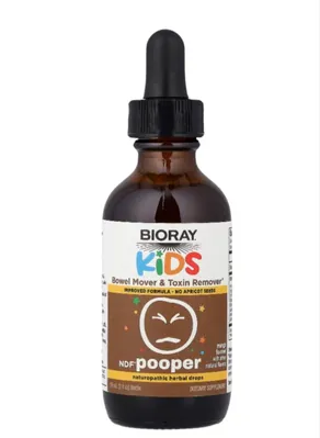 Засіб для виведення токсинів і активації роботи кишечника Bioray Kids NDF Pooper для дітей зі смаком манго, 59 мл