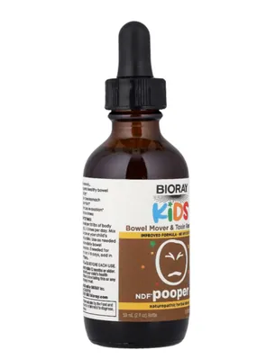 Засіб для виведення токсинів і активації роботи кишечника Bioray Kids NDF Pooper для дітей зі смаком манго, 59 мл