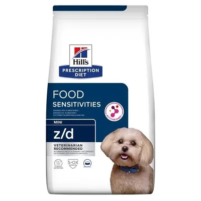 Корм сухий Hill's Prescription Diet Canine z/d Food Sensitivities Mini зменшення прояву несприятливої реакції на їжу та її компоненти, 1 кг