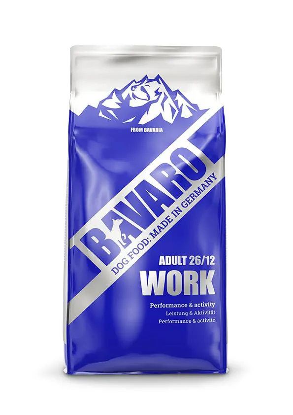 Корм сухий Bavaro Work 26/12 для собак з високим рівнем активності, 18 кг