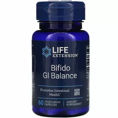 Біфідобактерії Life Extension Bifido GI Balance, 60 капсул