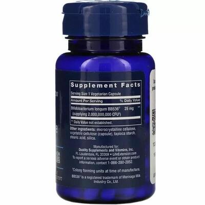 Бифидобактерии Life Extension Bifido GI Balance, 60 капсул