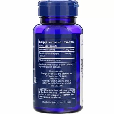 ДГЭА Life Extension DHEA 100 мг, 60 капсул