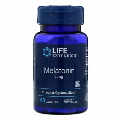 Мелатонін Life Extension Melatonin 1 мг, 60 капсул