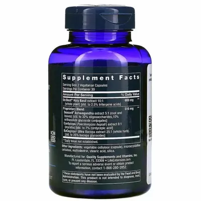 Підтримка наднирників Life Extension Adrenal Energy Formula веганські капсули №60