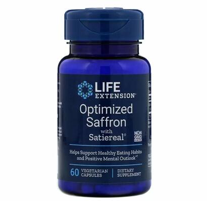Шафран Life Extension Оптимизированный Saffron with Satiereal, 60 капсул