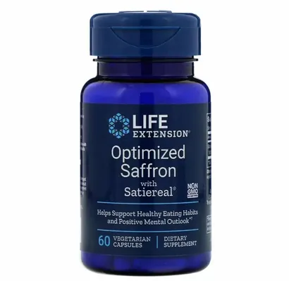 Шафран Life Extension Optimized Saffron with Satiereal, 60 капсул