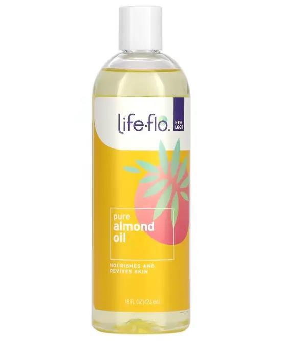 Масло для тела Life Flo Almond Oil миндальное, без запаха, 473 мл
