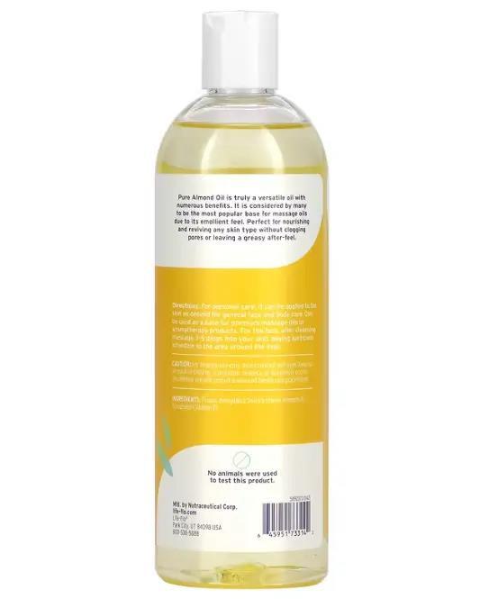 Масло для тела Life Flo Almond Oil миндальное, без запаха, 473 мл