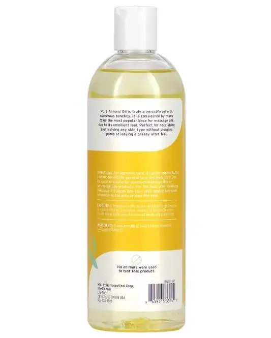 Олія для тіла Life Flo Almond Oil мигдальна, без запаху, 473 мл