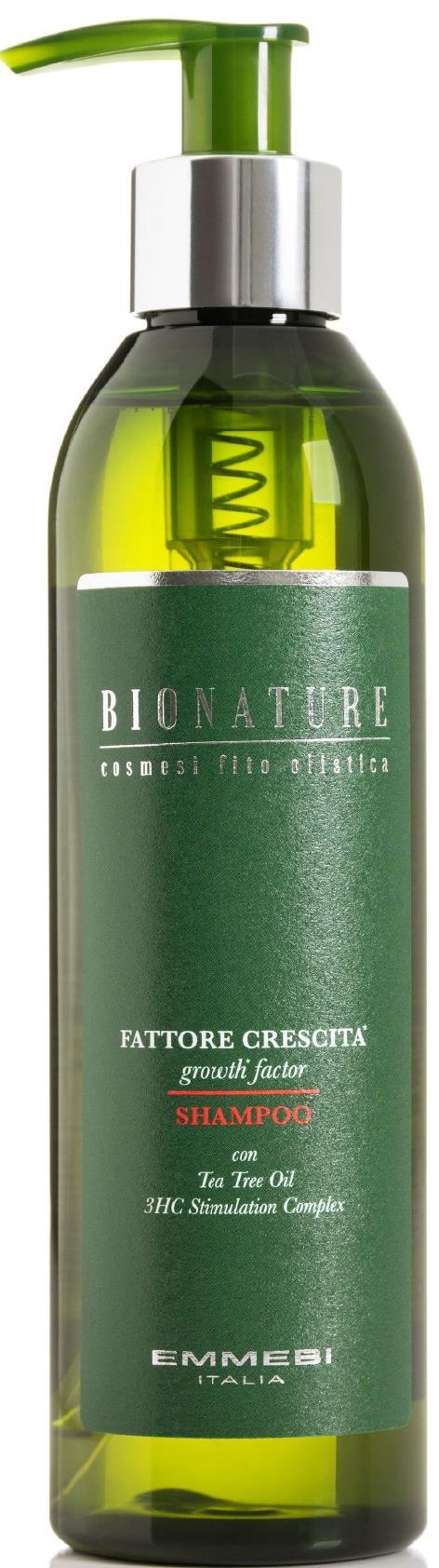 Шампунь для волосся Emmebi Italia Bionature Growth Factor фактор росту, 250 мл