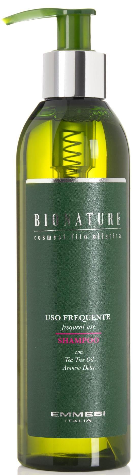 Шампунь для волосся Emmebi Italia Bionature Frequent Use для щоденного використання, 250 мл