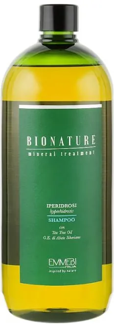 Шампунь для волосся Emmebi Italia Bionature Hyperhidrosis від гіпергідроза, 1000 мл