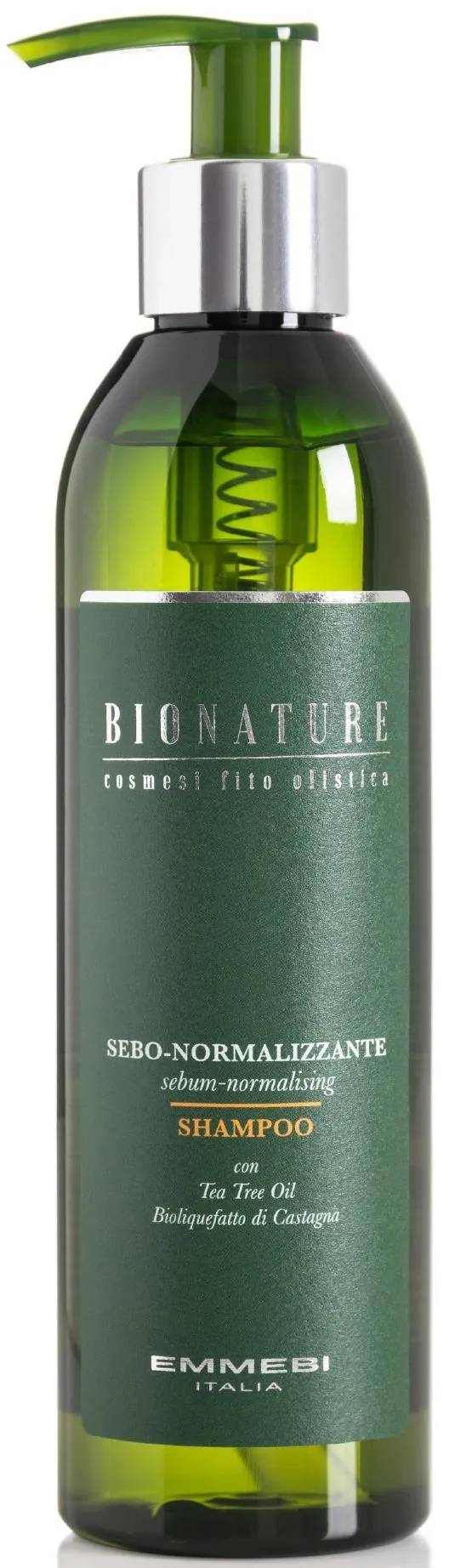 Шампунь для волосся Emmebi Italia Bionature Sebum себонормалізуючий, 250 мл