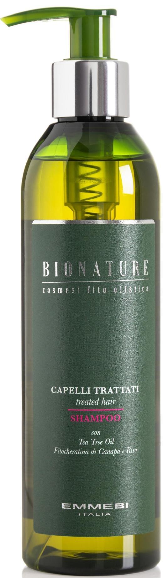 Шампунь для волос Emmebi Italia Bionature Treated Hair для поврежденных волос, 250 мл