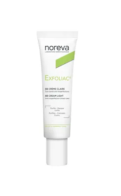 Тональний крем Noreva Exfoliac BB  для обличчя, бежевий, матуючий, 30 мл