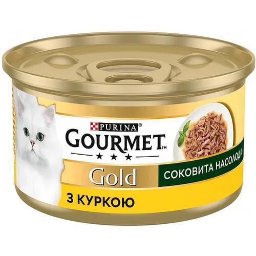 Корм влажный для кошек Purina Gourmet Gold Сочное наслаждение с курицей, 85 г