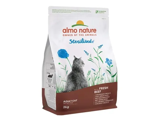 Корм сухий Almo Nature Holistic Cat для стерилізованих котів з яловичиною, 2 кг