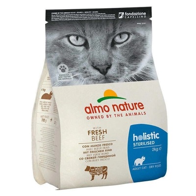 Корм сухой Almo Nature Holistic Cat для стерилизованных кошек с говядиной, 2 кг