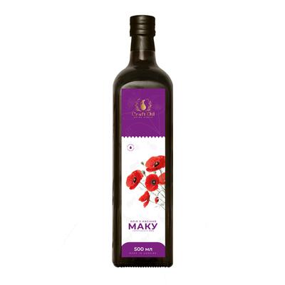 Масло маковое Craft Oil холодного отжима, 500 мл