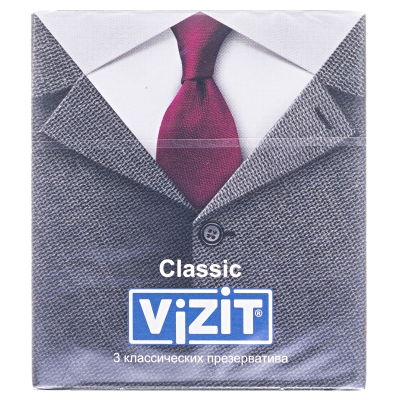 Презервативы Vizit Classic классические, 3 штуки
