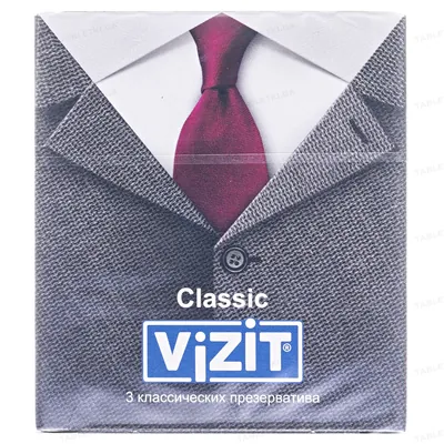 Презервативи Vizit Classic класичні, 3 штуки