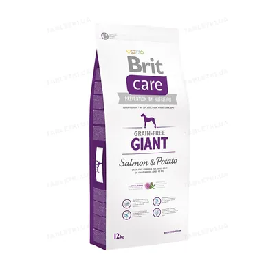 Корм сухий для собак вагою від 45 кг Brit Care GF Giant Salmon & Potato, 12 кг