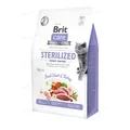 Корм сухий для стерилізованих котів і котів з надмірною вагою Brit Care Cat GF Sterilized Weight Control з качкою та індичкою, 2 кг